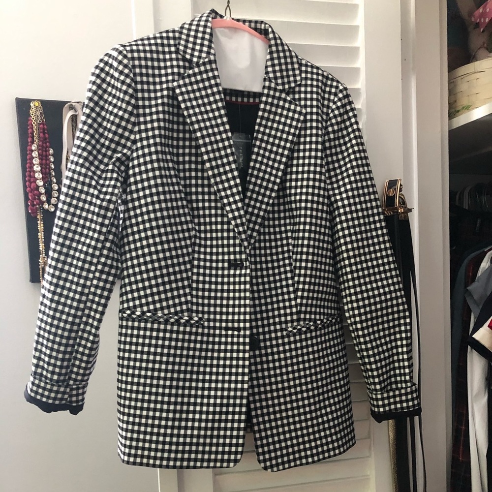 Checkered Blazer